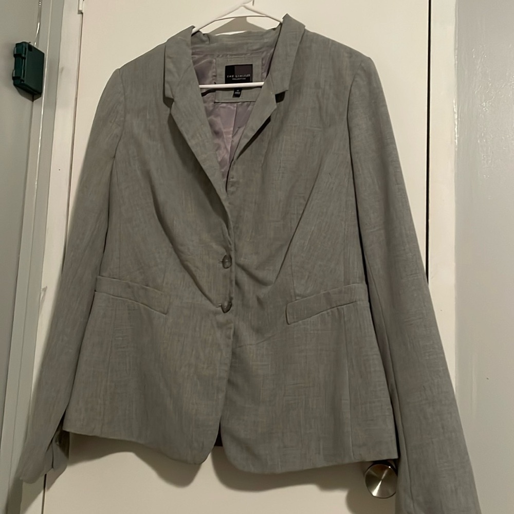 The limited collection, gray suit jacket ￼